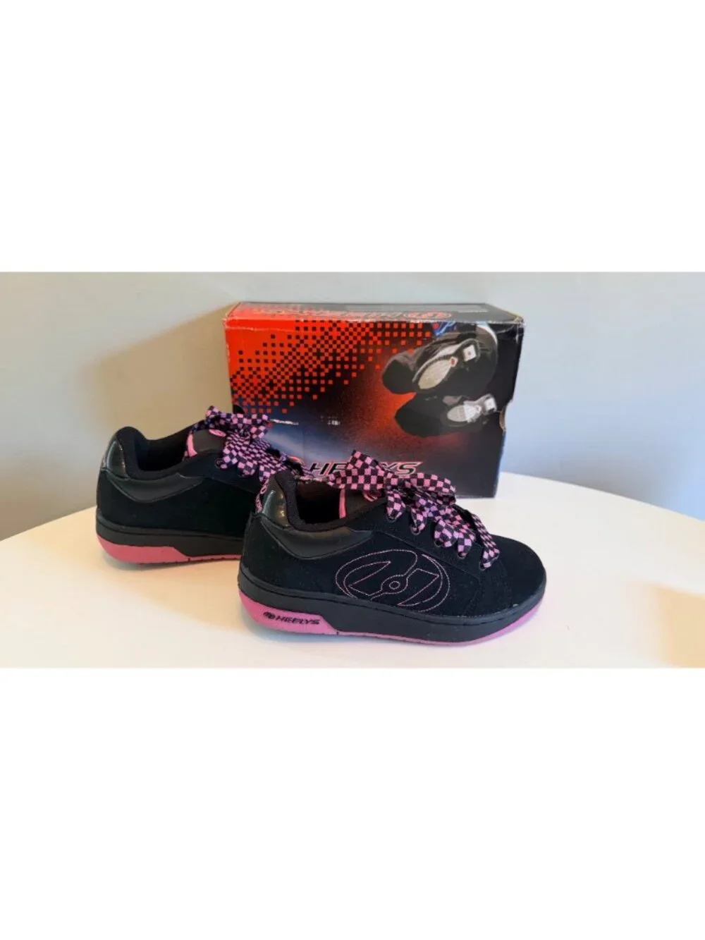 Heelys Bliss 2 Youth Roller Shoes Black/Pink Size 3 With Box & Accessories #7114
